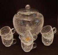 Ingrid Glas Bowle-Set Craquelee Technik Topf Tassen 7-tlg. 1970er Eimsbüttel - Hamburg Eimsbüttel (Stadtteil) Vorschau