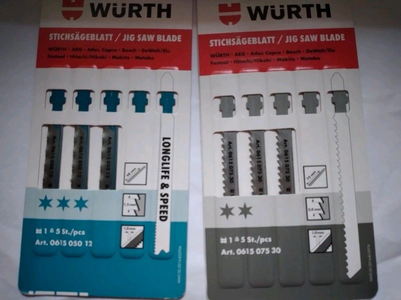 10 Würth Stichsägeblätter Sägeblatt neu Longlife & Speed in Thüringen -  Ranis | Heimwerken. Heimwerkerbedarf gebraucht kaufen | eBay Kleinanzeigen  ist jetzt Kleinanzeigen