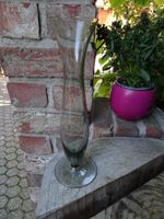 schmale Glasvase Rauchglas dünnes Glas Tulpenform Köln - Porz Vorschau