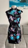 Sisley Mini Kleid Asia China Japan Stil Boho Blumen Floral Östliche Vorstadt - Hulsberg Vorschau