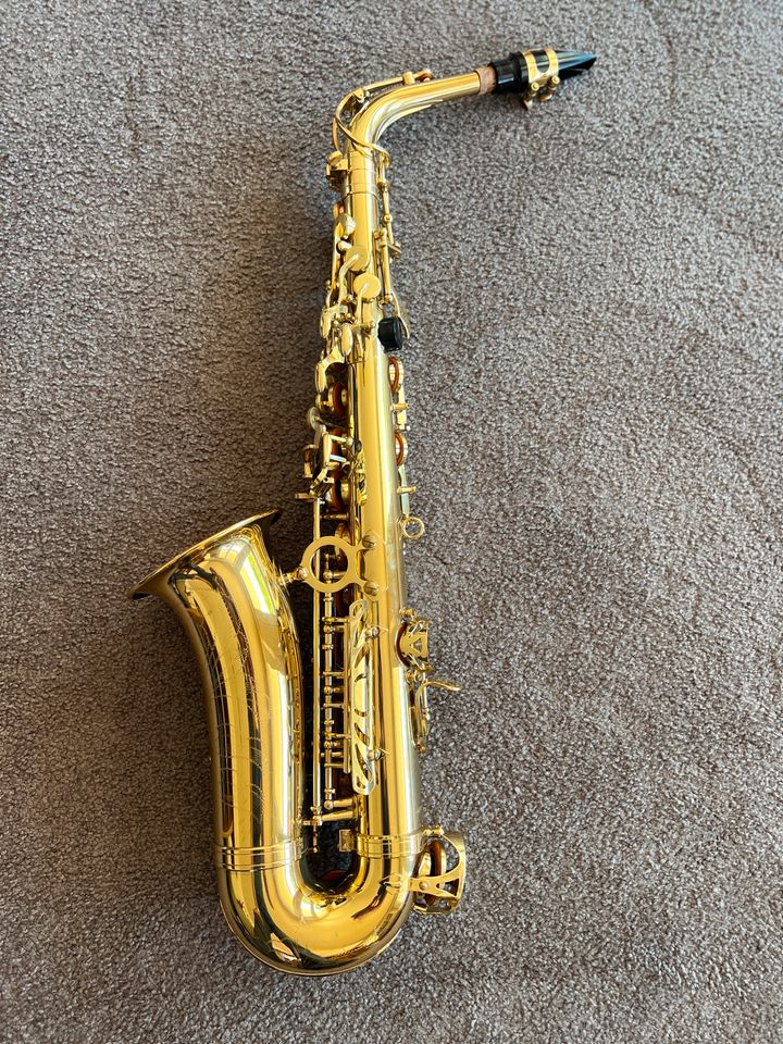 Alto Saxophone alt JJ-Music AS 100 Goldlack in Neidlingen