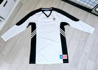 Langarm Satinkleid Adidas, V- Auschnitt, schwarz weiß,Logo, Gr.38 Leipzig - Grünau-Ost Vorschau