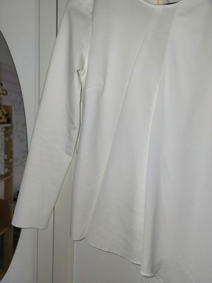 Zanetti ElegantesLongshirt/Bluse weiß asymmetrisch Gr. 36 Stretch in Magdeburg