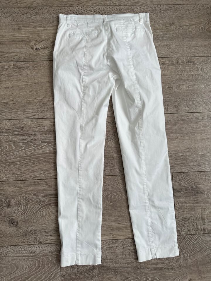 Damen Hose Jeans Ashley Brooke weiß 3/4 Skinny Gr 34 / 36 wie neu in Heusenstamm