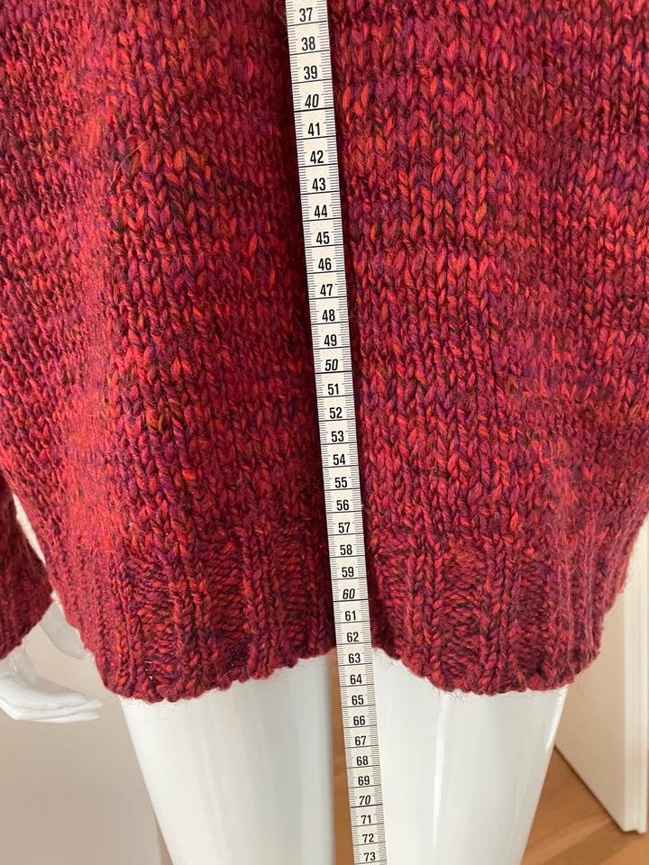 ESPRIT WOLLE STRICK PULLOVER ROLLKRAGEN ROT PINK ORANGE 38 M in Hamburg