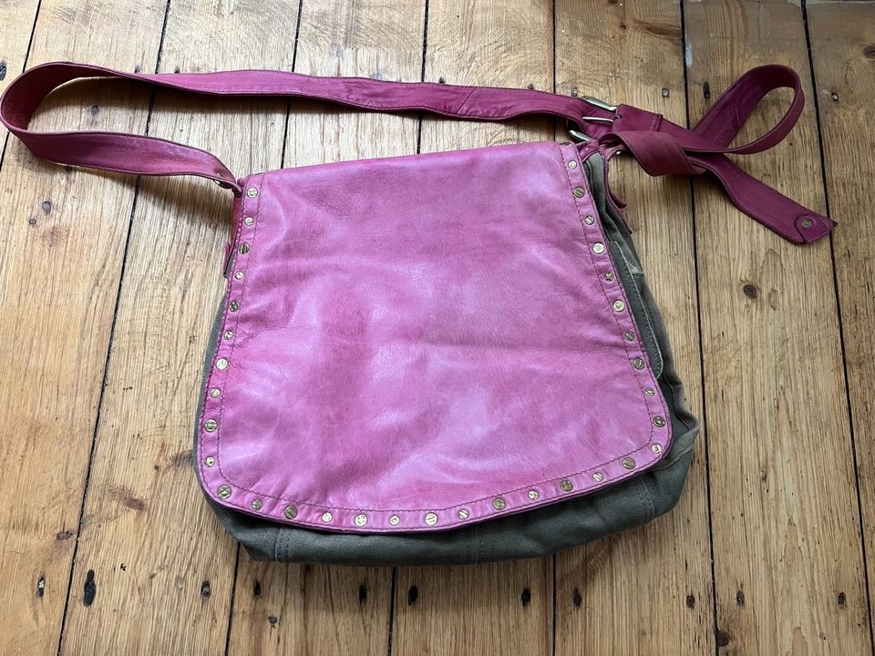 GGL George Gina & Lucy Tasche Rosa/Pink mit Khaki in Nideggen / Düren