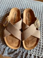 Tamaris Pantoletten Sandalen Taupe beige Gr. 38❤️NP 60€❤️ Schleswig-Holstein - Steinburg Vorschau