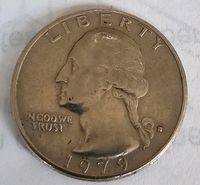 Seltene 1979 "Filled D Mint Mark" Fehler Washington Quarter Münze Bayern - Dillingen (Donau) Vorschau