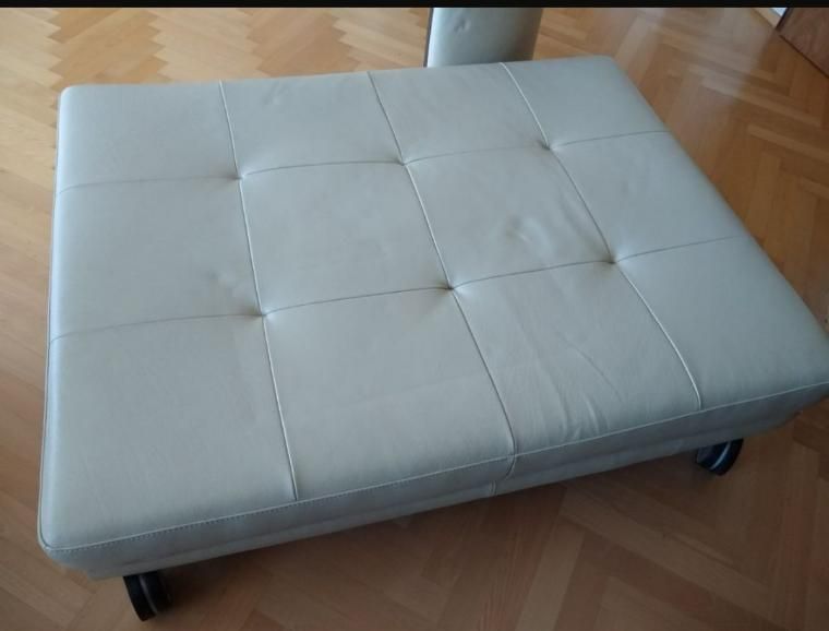 Liege Sofa mit Lehne/Kopfstütze, Leder, W.SCHILLIG in Buxheim