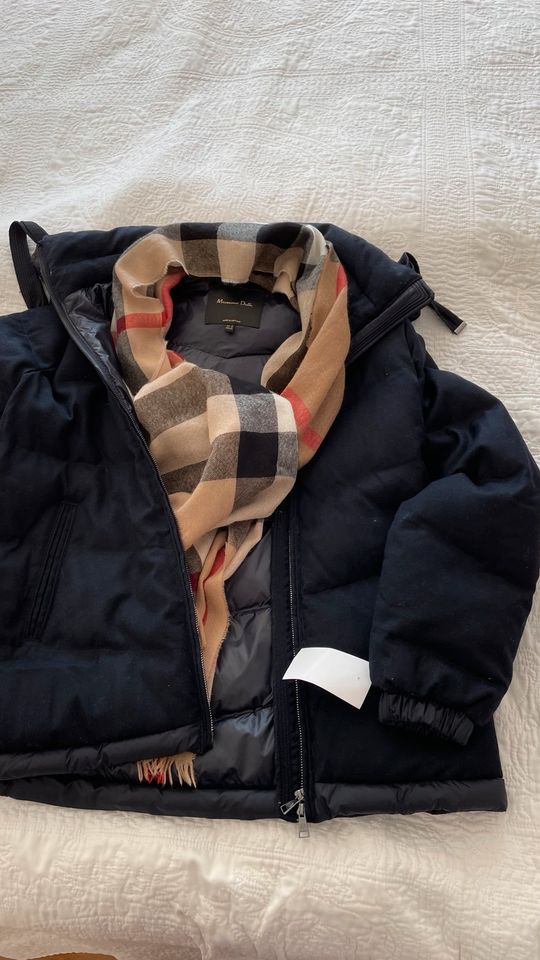 Massimo Dutti Winterjacke neu gefüttert Gr. XS / 34 dunkelblau in Saarbrücken