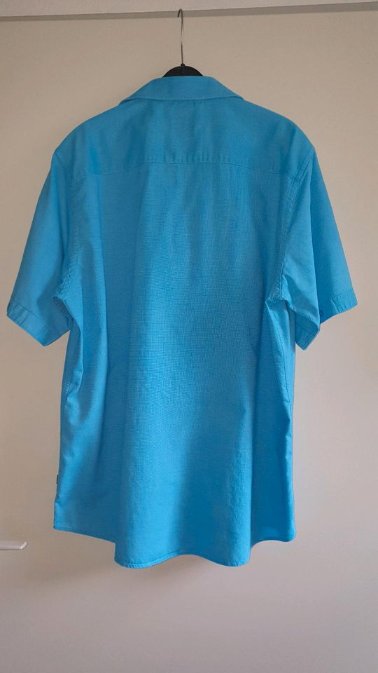 Kurzarm Hemd Engbers Herren Gr. 54/XL türkis *Top* in Rottweil