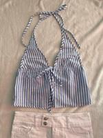 Neckholder Top gestreift rückenfrei binden streifen Muster coast Hessen - Kassel Vorschau
