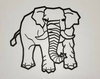 Elefant aus Holz Geschnitten Wanddeko Wallart Köln - Köln Brück Vorschau