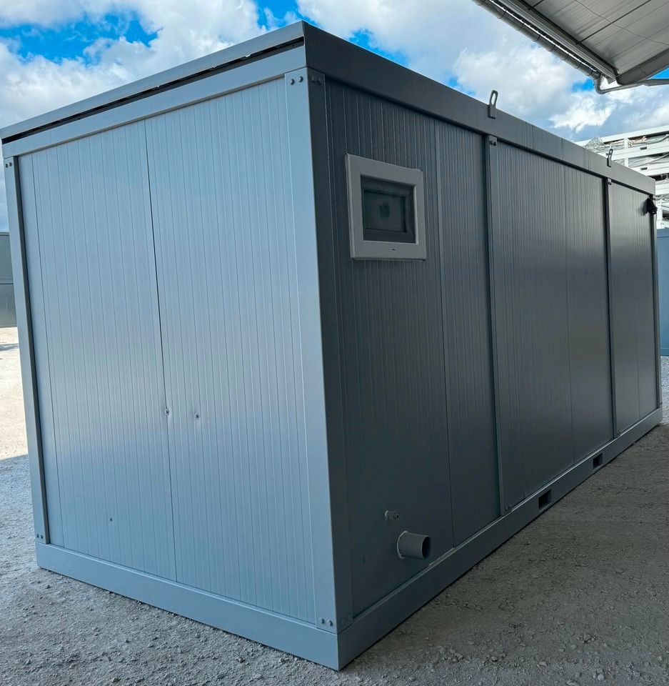 ❗❗ SCHLÜSSELFERTIG + SOFORT VERFÜGBAR ❗❗ 6m x 2,4m – Bezugsfertiger Container mit Küchenzeile & Toilette - Container mit Fenstern - Wohncontainer Baucontainer Baustellencontainer Containerraumlösung in Berlin