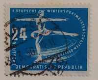 Briefmarke DDR Erste Wintersportmeisterschaften 1950 M-Nr 246/7 Berlin - Mitte Vorschau