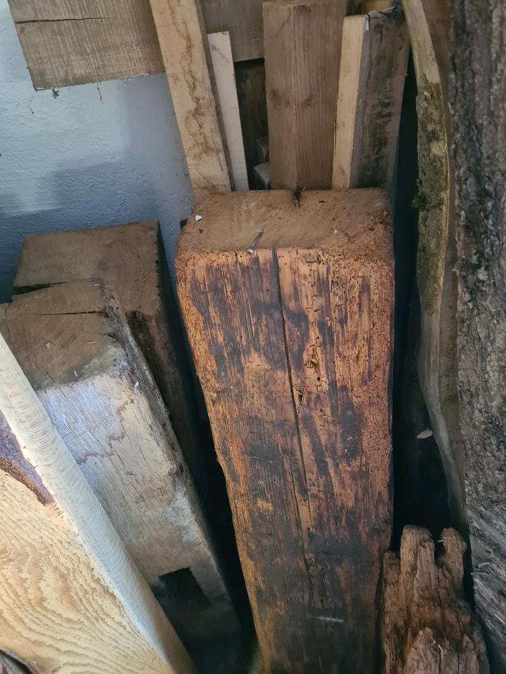 Alte Holz Balken, Dekoration in Mietingen