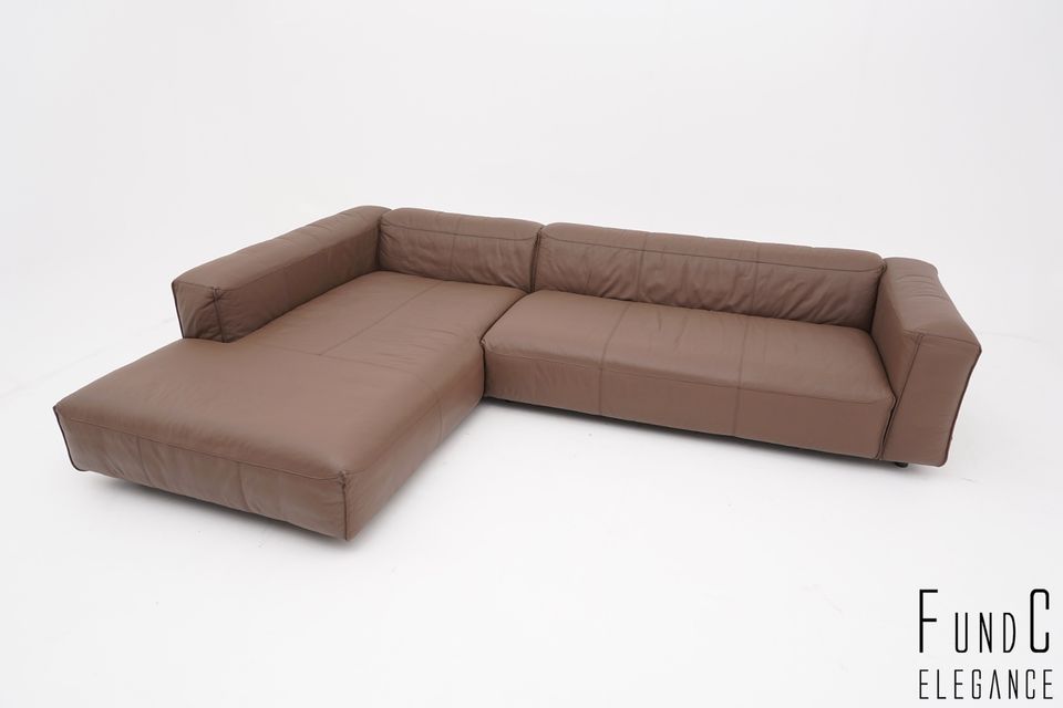 Rolf Benz Mio Garnitur Couch Sofa Eckcouch Ecksofa Leder braun in Unna