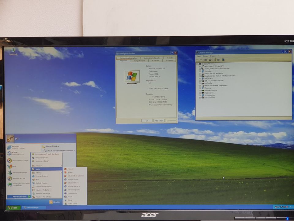 Fujitsu Windows 98 / XP Gamer PC Alte Spiel Computer 4GB HD i5 2, in Fellbach