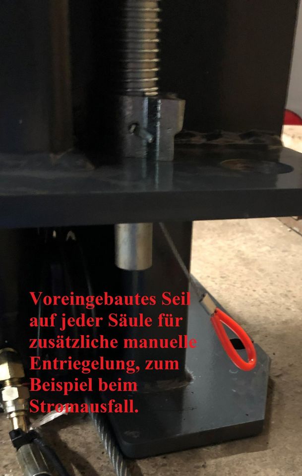 2 Säulen Hebebühne Alle Arme 3-stufig 730-1460 mm, inkl. Öl 4t. in Ebern