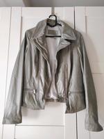 Leder Biker Jacke von Biba Gr.38 silber-grün Düsseldorf - Pempelfort Vorschau
