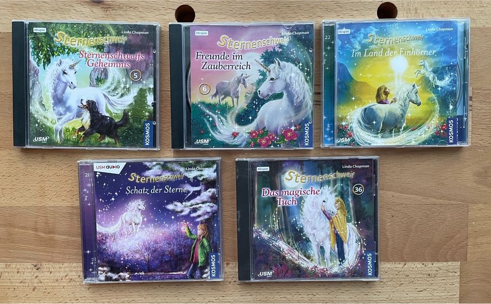 Set 5 Sternenschweif CDs für Einhorn Fans in Loose 