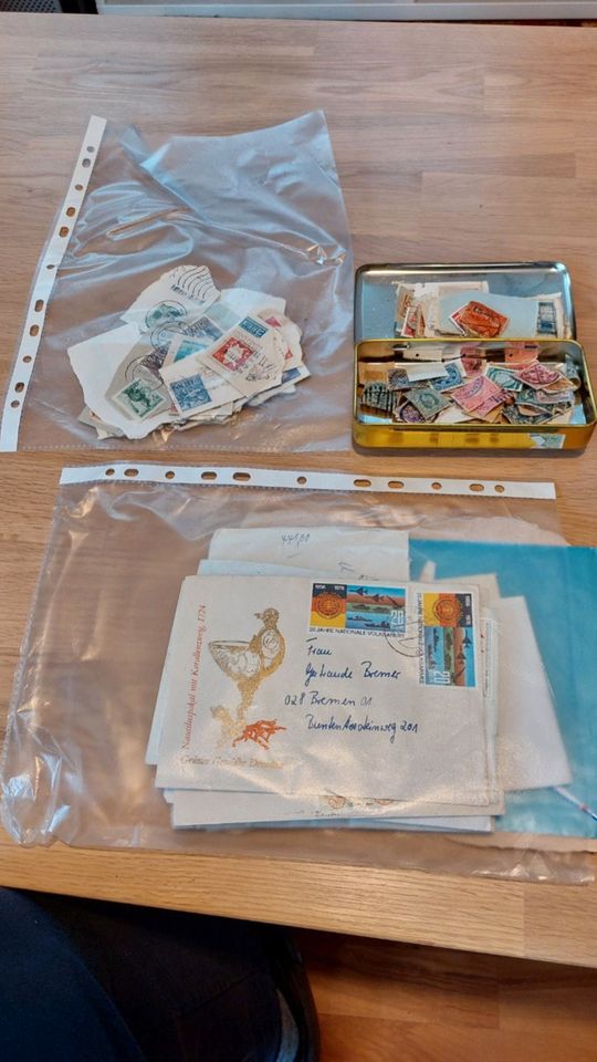 Briefmarkensammlung diverse und Ersttagsbriefe etc. in Weyhe