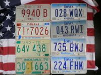 USA Kennzeichen Nummernschild aus Indiana und Iowa Hessen - Wabern Vorschau