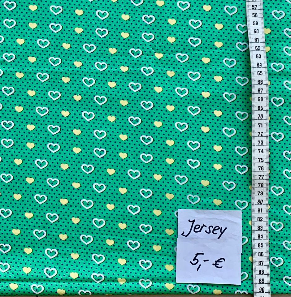 Jersey Stoffe, Punkte, polka dots, herzen, panda bären in Paderborn