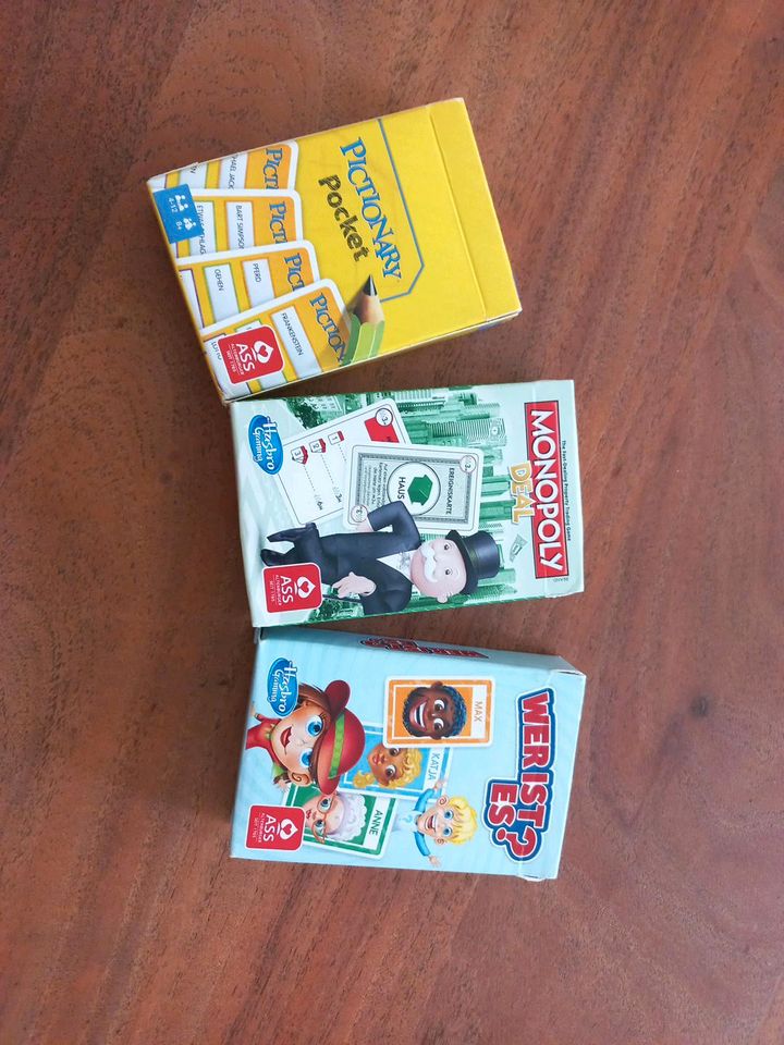 Mini Spiele: Pictionary Pocket, Monopol, Wer ist es in Berlin