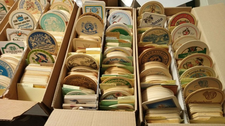 Bierdeckelsammlung ca. 7000 Stück Sammlungsauflösung in Dillingen (Donau)