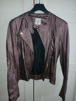 Bikerjacke Übergangsjacke  metallic 40 Hessen - Linden Vorschau