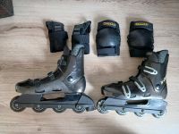 Inlineskates von x-cuse in schwarz/Silber Größe 44 Niedersachsen - Osnabrück Vorschau