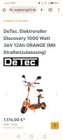 DeTec Elektroroller Discovery 1000 Watt Nordrhein-Westfalen - Eschweiler Vorschau
