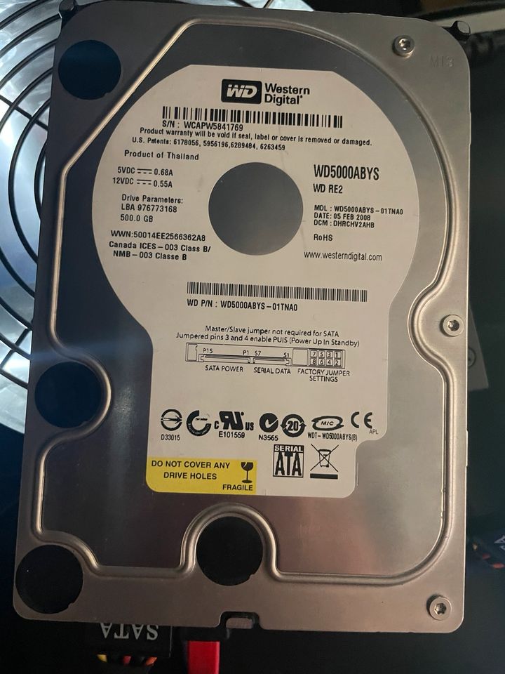 500GB HDD Zustand Gut in Solingen