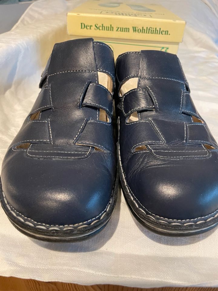 Finn Comfort Damen Pantolette, „ JAVA“ blau, NEU, Leder, Gr 41 in Walsrode