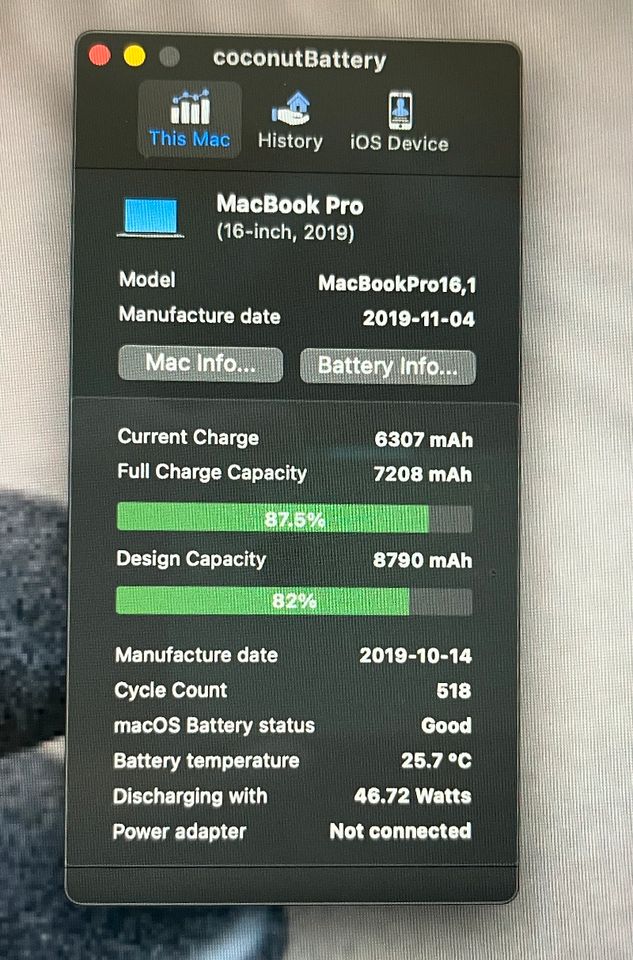 MacBook Pro 16“ (2019) i9 16 GB/1 TB in Rosenheim