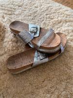 Coach Sandalen Silber metallic gr 37/38 Bayern - Bad Abbach Vorschau