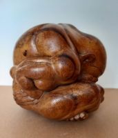 SKULPTUR, weinender Buddha, Holz_ TOP Zustand Frankfurt am Main - Nordend Vorschau