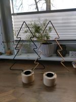 2 Teelichter Kerzen Tannenbäume Deko Weihnachten Skandi Holz Nordrhein-Westfalen - Würselen Vorschau