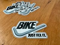 BIKE Just FIX Fahrradwerkstatt Werkstatt kult retro MTB Sticker Niedersachsen - Wunstorf Vorschau