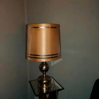 Goldene antike Messinglampe-Vintage  80er Jahre Leuchte München - Bogenhausen Vorschau