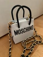 Moschino Tasche Schultertasche weiß schwarz Leder neu mit Etikett Baden-Württemberg - Freiburg im Breisgau Vorschau