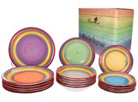 18-teiliges Teller-Set REGENBOGEN - NEU Rheinland-Pfalz - Kaiserslautern Vorschau