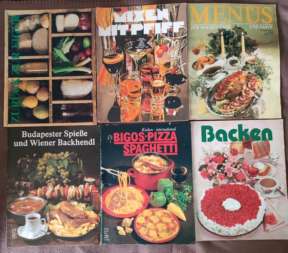 DDR-Zeitschriften "Verlag für die Frau-Leipzig", Ratgeber+Rezepte in Wendisch Rietz