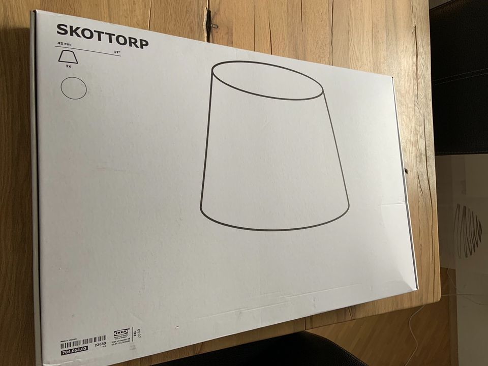 Lampenschirm Skottorp weiß Ikea neu in Kierspe