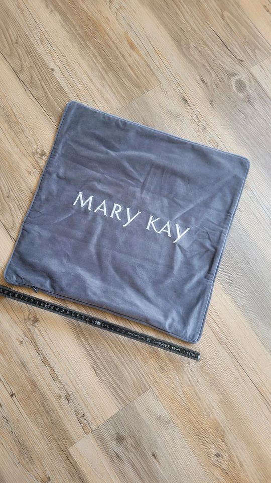 Kissen 40×40 Samt MARY KAY beautiful Deko  grau Reißverschluss in Lippstadt