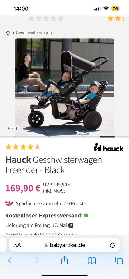 Kinderwagen Hauck 2in1 in Bendorf