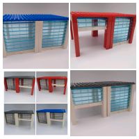 2 x Lego Garage mit Rolltor +Dach, Dachsteine Fenster City Nordrhein-Westfalen - Bornheim Vorschau