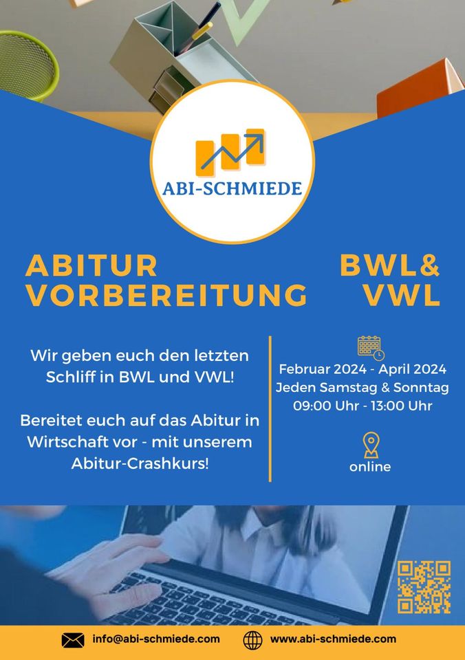 Vorbereitung BWL/VWL-Abitur Oberstufe BW in Mannheim