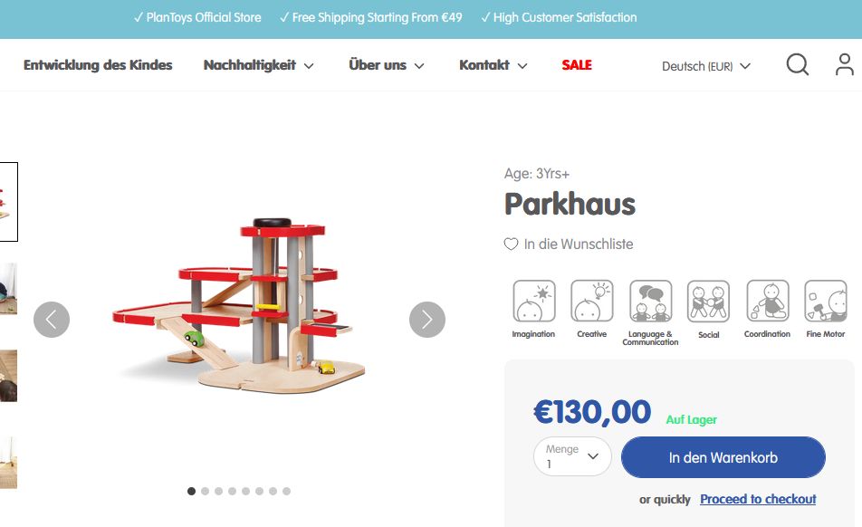 Parkhaus Parkgarage von PLANTOYS (PlanCity) in Harsum